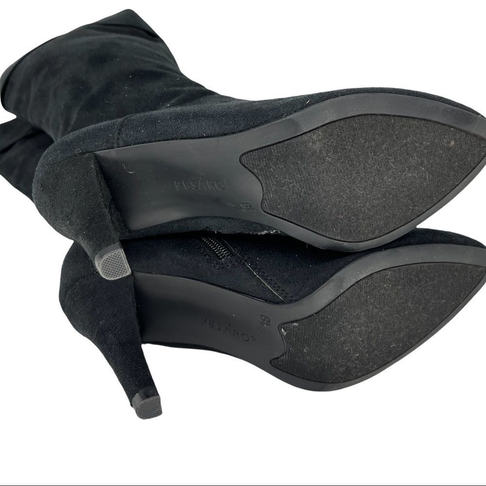 Pesaro Black Tall Heeled Boots - Picture 7 of 9